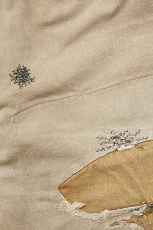 Kapital Kountry KATSURAGI High Waisted NIME Pants (LumberJack Damaged) - Beige Kapital Kountry KATSURAGI High Waisted NIME Pants (LumberJack Damaged) - Beige