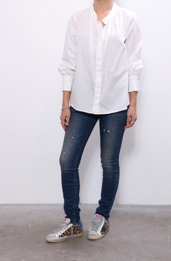 Xirena Lila Shirt - Crystal White Xirena Lila Shirt - Crystal White