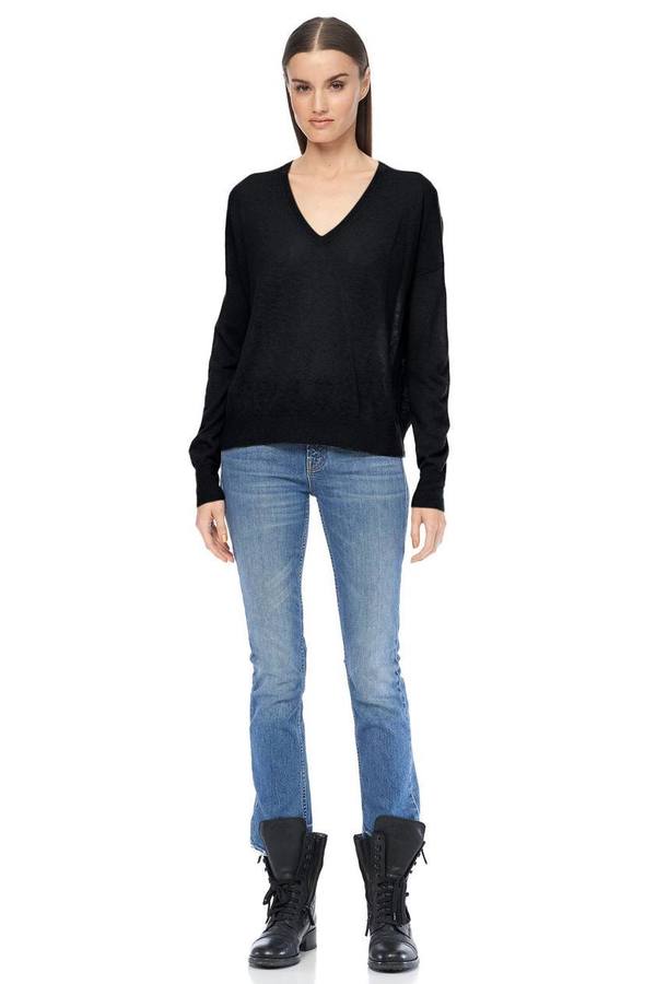 360Cashmere Monte V-neck Pullover - Black 360Cashmere Monte V-neck Pullover - Black