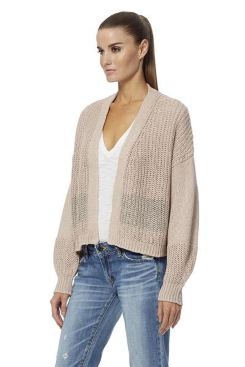 360Cashmere Tulsa Cardigan - Peony
