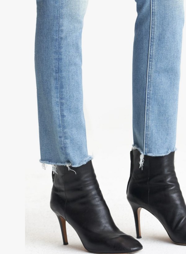 Mother The Mid Rise Dazzler Ankle Fray Jeans - Jackpot Mother The Mid Rise Dazzler Ankle Fray Jeans - Jackpot