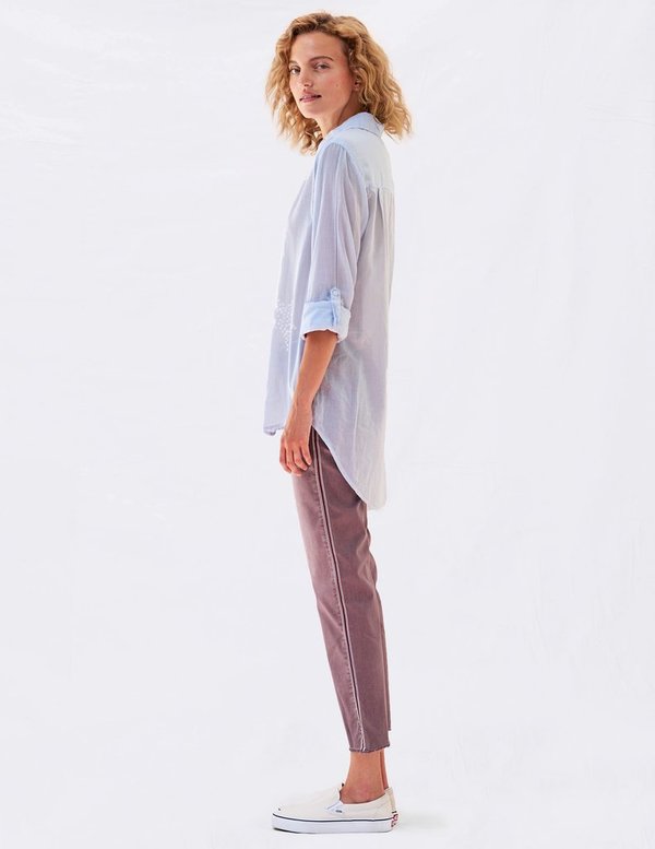 Sundry Stars Embroidered Oversize Shirt - Mist Sundry Stars Embroidered Oversize Shirt - Mist