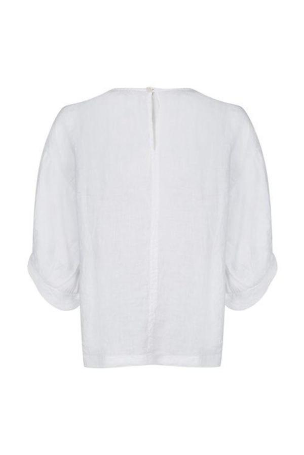 Velvet Tayler Linen Blouse - White Velvet Tayler Linen Blouse - White
