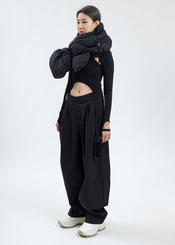 Hyein Seo Chained Wide Pants - Black | Garmentory