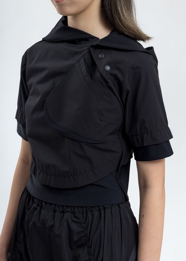 Hyein Seo Hooded Crop Top - Black Hyein Seo Hooded Crop Top - Black