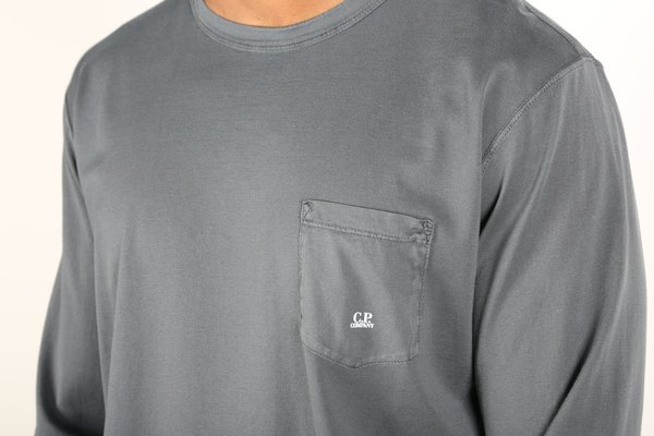 C.P. Company LONG SLEEVE TEE - dark fog grey C.P. Company LONG SLEEVE TEE - dark fog grey
