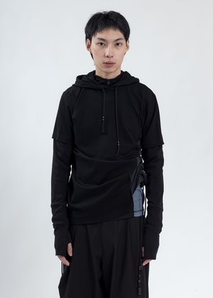 Hyein Seo Twisted Hoodie - Black Hyein Seo Twisted Hoodie - Black