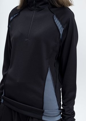 Hyein Seo Zip Necktop - Black Hyein Seo Zip Necktop - Black