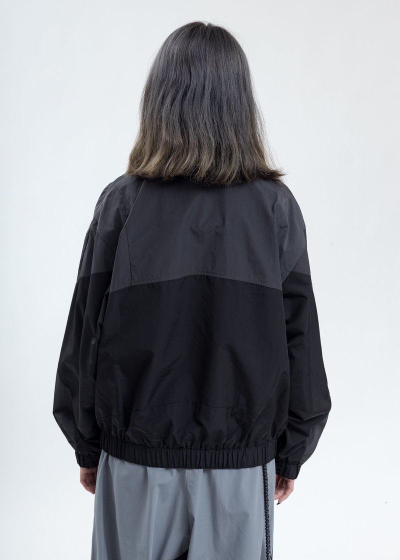 UNISEX C2H4 Intervein Paneled Track Jacket - Dark Grey 