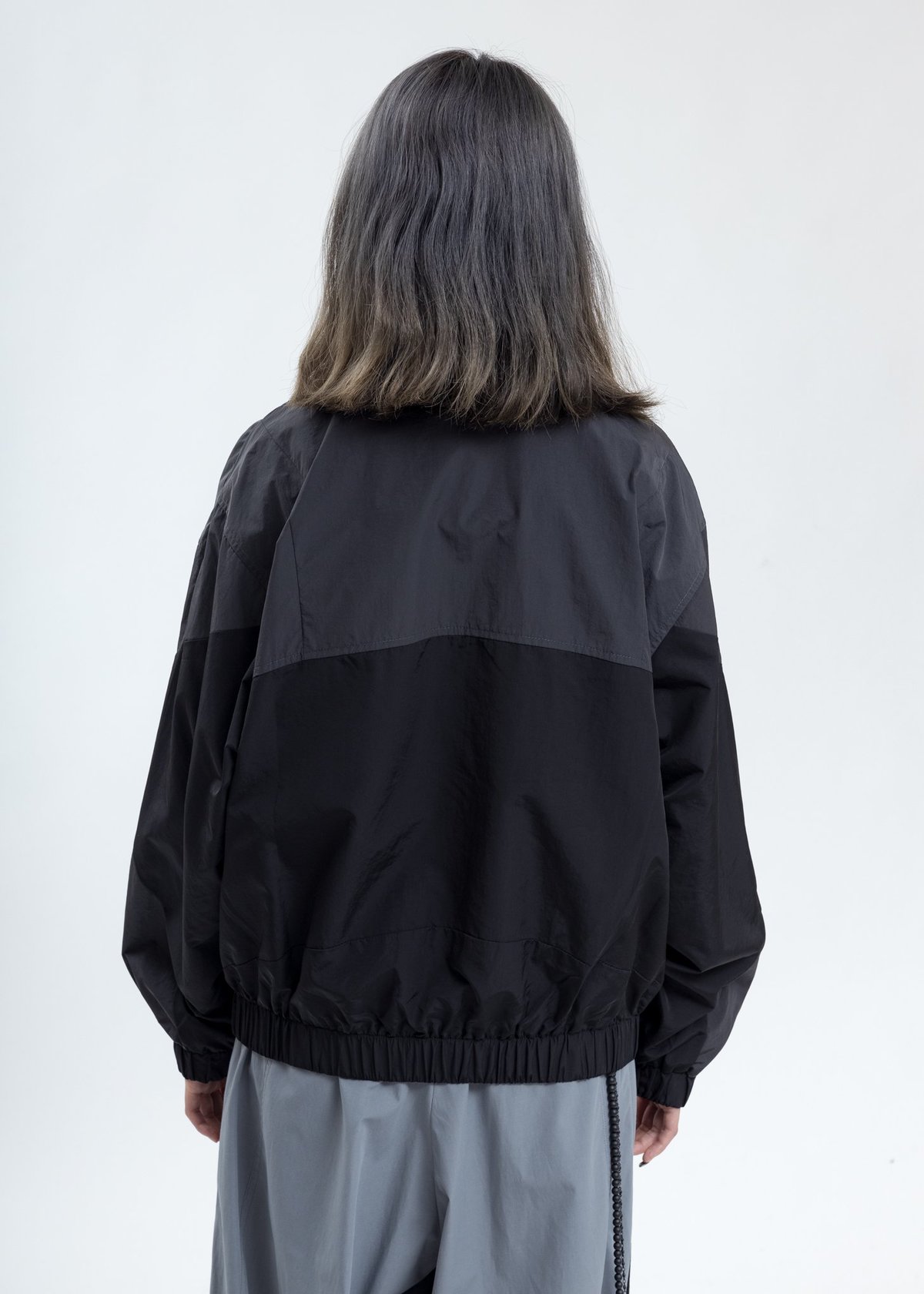 UNISEX C2H4 Intervein Paneled Track Jacket - Dark Grey  - Image 4 of 6