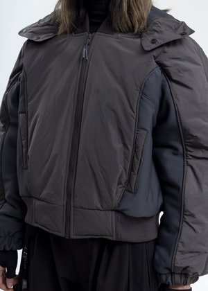 Hyein Seo Hooded Bomber - Grey Hyein Seo Hooded Bomber - Grey