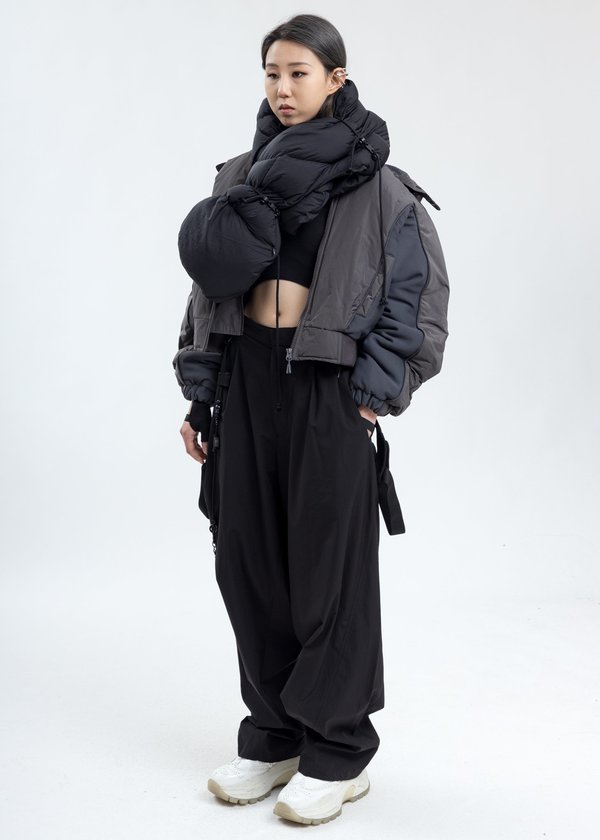 Hyein Seo Hooded Bomber - Grey Hyein Seo Hooded Bomber - Grey