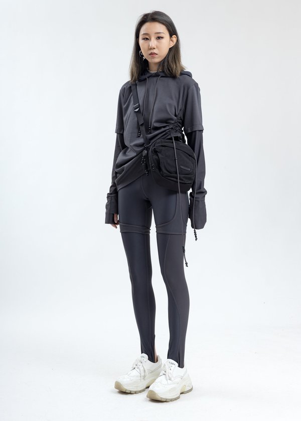 Hyein Seo Twisted Hoodie - Grey Hyein Seo Twisted Hoodie - Grey