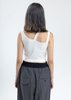C2H4 Asymmetrical Tank Top - White - Thumbnail 4