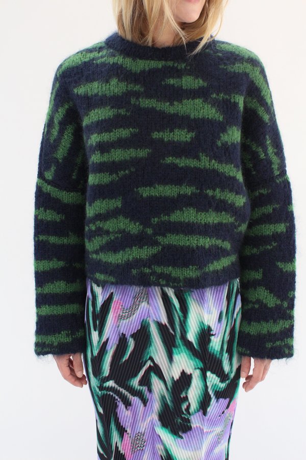 Julia Heuer Barney Knit Pullover - navy/green Julia Heuer Barney Knit Pullover - navy/green
