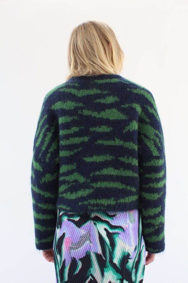 Julia Heuer Barney Knit Pullover - navy/green Julia Heuer Barney Knit Pullover - navy/green