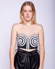 Mara Hoffman Mati Embroidered Top - Black/White - Thumbnail 1