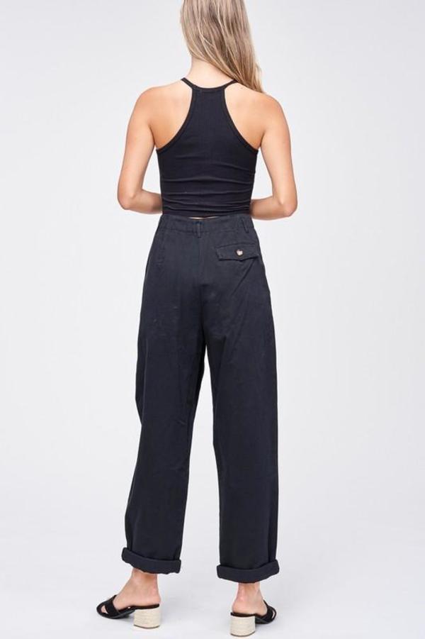 Emory Park Pleated Boyfriend Fit Trouser - Black Emory Park Pleated Boyfriend Fit Trouser - Black