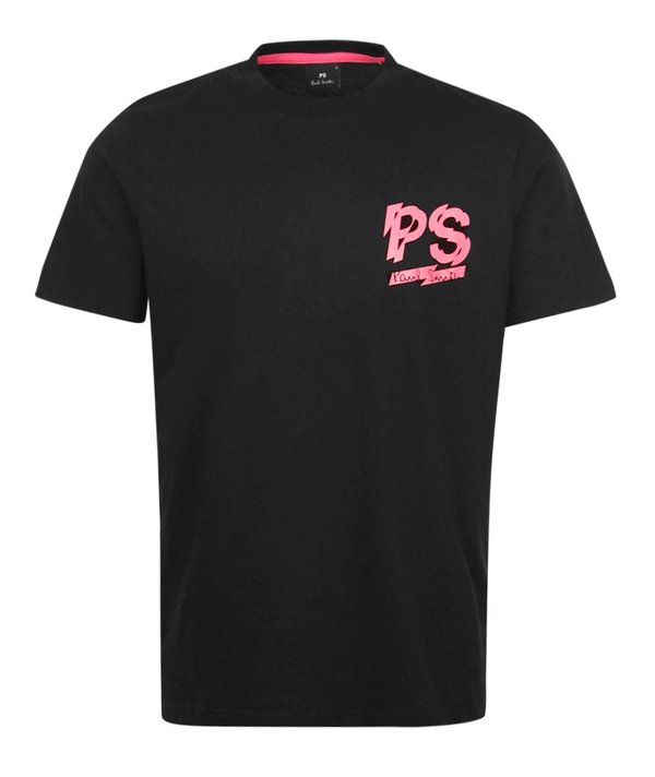 PS Paul Smith PS Chest Logo Reg Fit T-Shirt - Black PS Paul Smith PS Chest Logo Reg Fit T-Shirt - Black