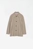 Schnayderman's Melton Wool Jacket - Dark Beige Melange - Thumbnail 2