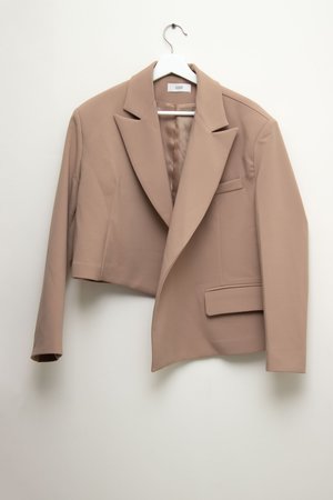 W A N T S Asymmetrical Blazer - Beige W A N T S Asymmetrical Blazer - Beige