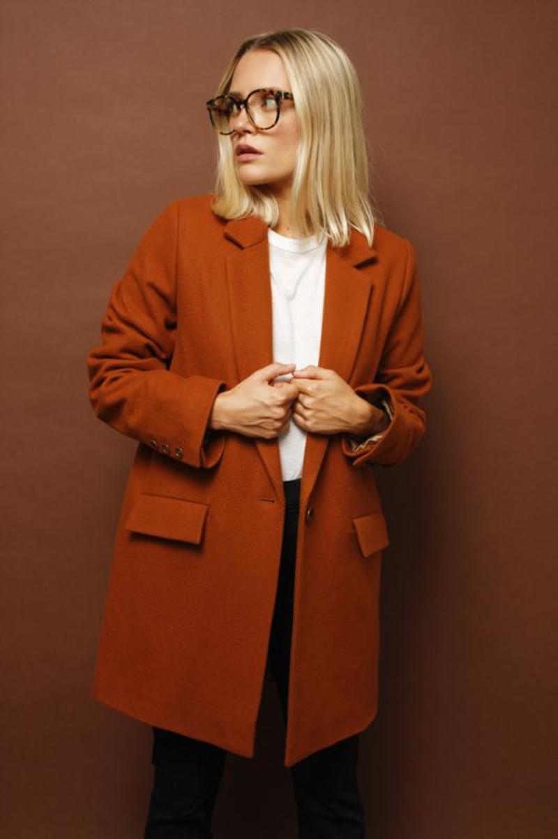 SESSUN HELLO DOLLY COAT TOBACCO