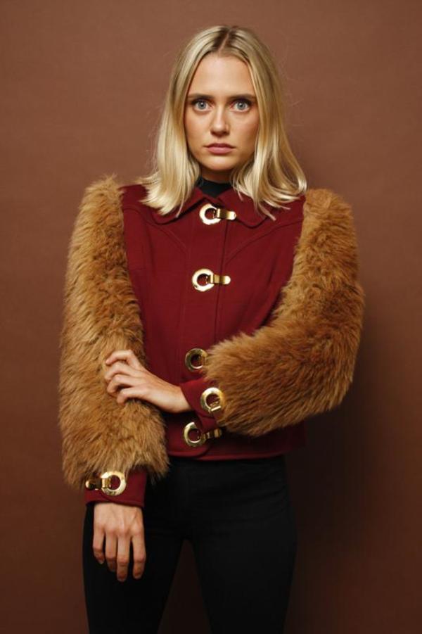 VINTAGE 60’S CROP FAUX FUR SLEEVE JACKET VINTAGE 60’S CROP FAUX FUR SLEEVE JACKET