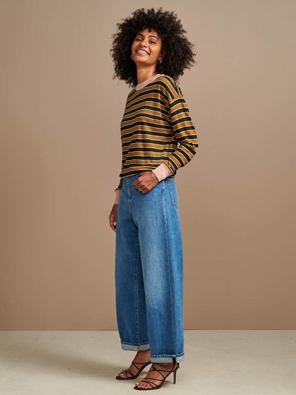 Bellerose Senia Top - Khaki/Black Bellerose Senia Top - Khaki/Black