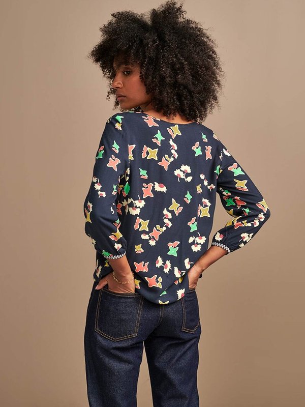 Bellerose Solong Print Top - Black Bellerose Solong Print Top - Black