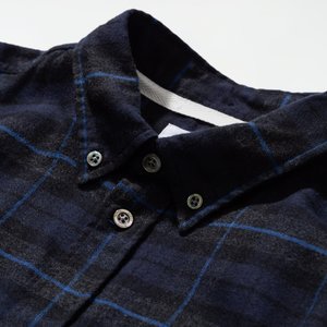 Norse Projects Anton Brushed Flannel Shirt - Navy Check Norse Projects Anton Brushed Flannel Shirt - Navy Check