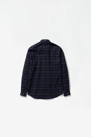 Norse Projects Anton Brushed Flannel Shirt - Navy Check Norse Projects Anton Brushed Flannel Shirt - Navy Check