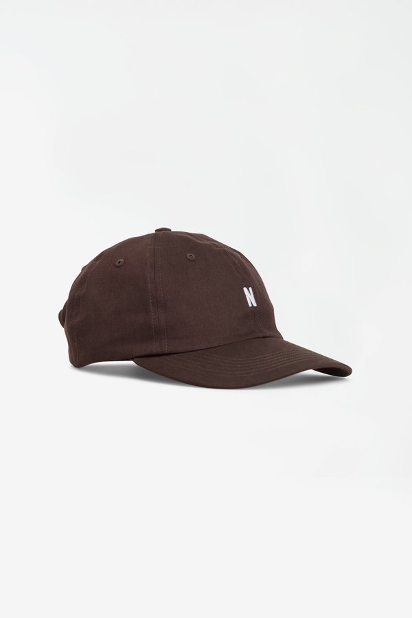Norse Projects Twill Sports Cap - Eggplant Brown Norse Projects Twill Sports Cap - Eggplant Brown