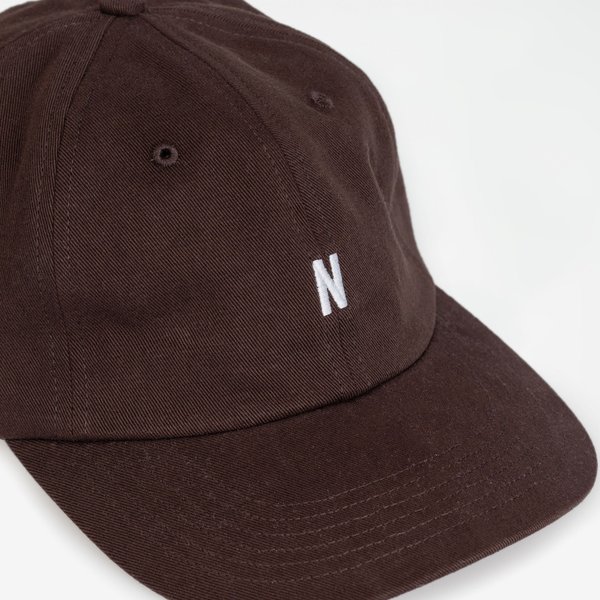 Norse Projects Twill Sports Cap - Eggplant Brown Norse Projects Twill Sports Cap - Eggplant Brown