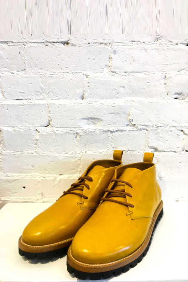 Cappelletti Desert Lace Up Boots - Yellow