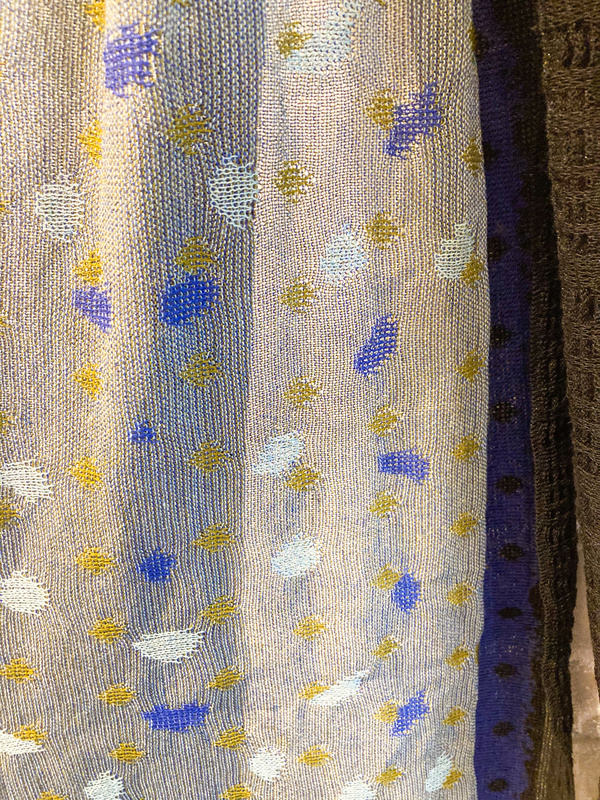 Catherine André Staccato Scarf - Blue Catherine André Staccato Scarf - Blue