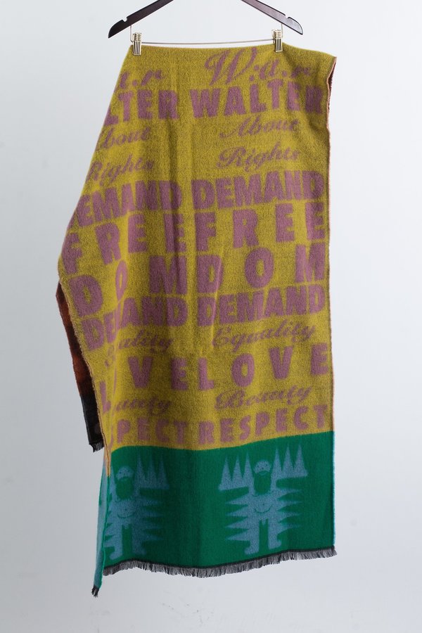 Walter Van Beirendonck WA.R. Scarf Double - Yellow/Pink Walter Van Beirendonck WA.R. Scarf Double - Yellow/Pink