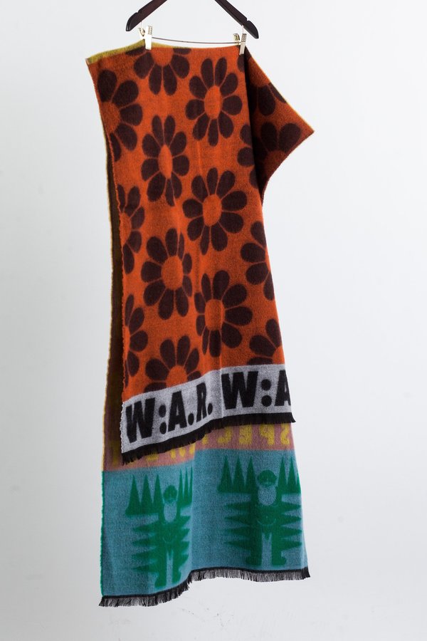 Walter Van Beirendonck WA.R. Scarf Double - Yellow/Pink Walter Van Beirendonck WA.R. Scarf Double - Yellow/Pink