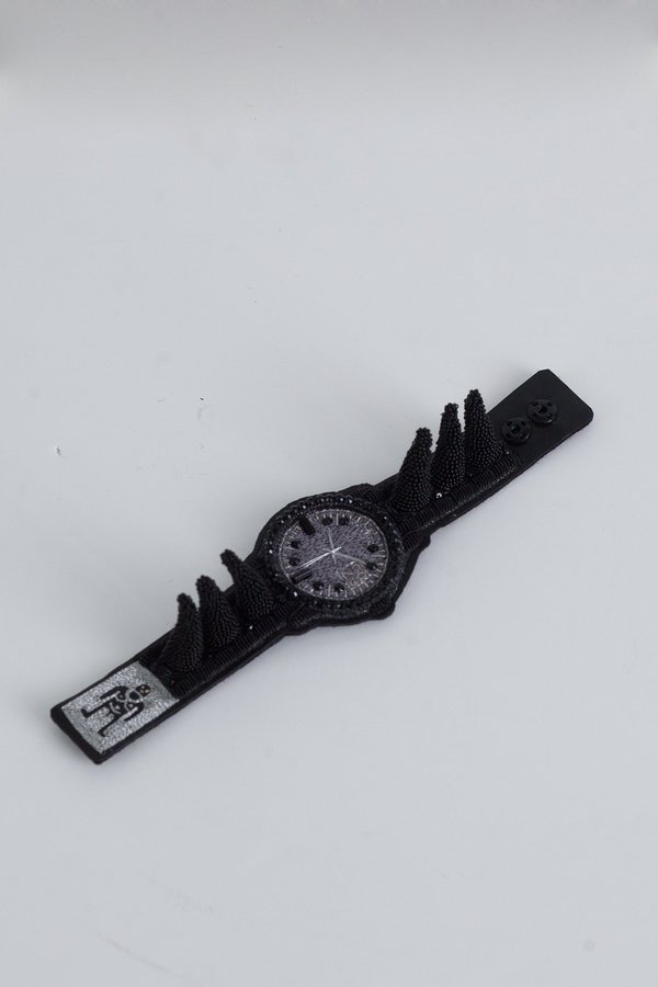 Walter Van Beirendonck Watch Spiky Bracelet - Black Walter Van Beirendonck Watch Spiky Bracelet - Black