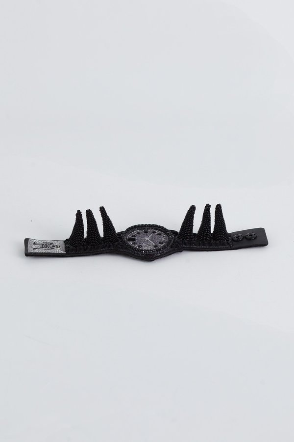 Walter Van Beirendonck Watch Spiky Bracelet - Black Walter Van Beirendonck Watch Spiky Bracelet - Black