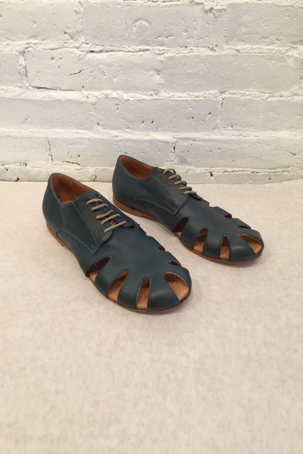 Gidigio: Leather Cutout Oxford