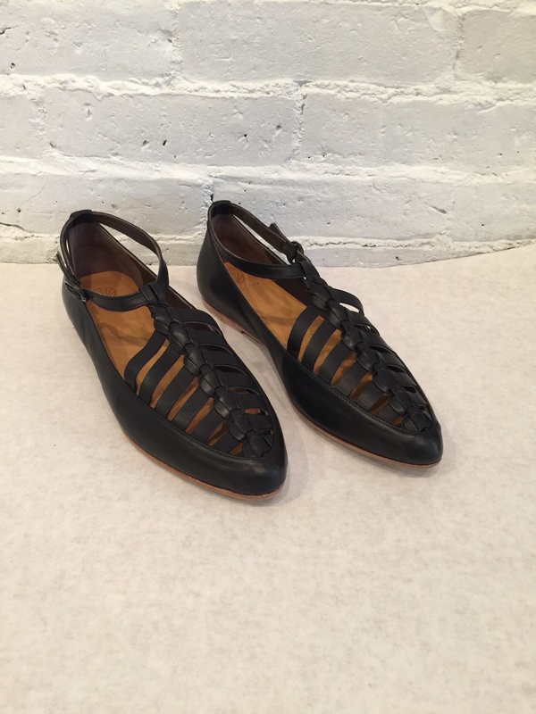 Coclico Leather Ringo Flat - Black Coclico Leather Ringo Flat - Black