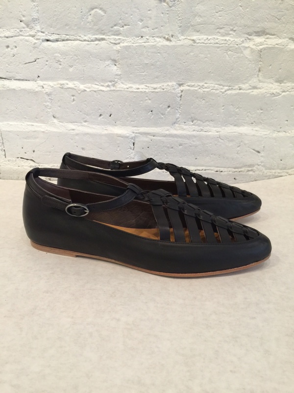 Coclico Leather Ringo Flat - Black Coclico Leather Ringo Flat - Black