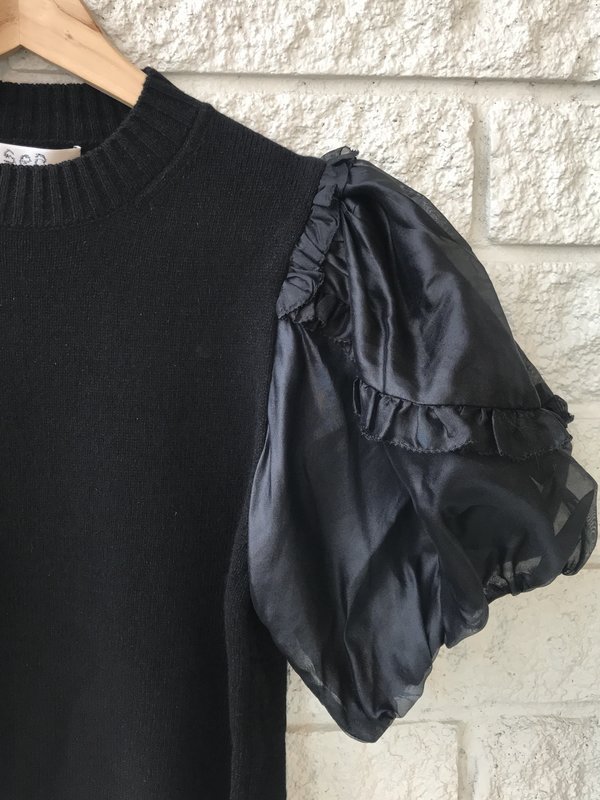 Sea NY Nuria Organza Sleeve Sweater Sea NY Nuria Organza Sleeve Sweater