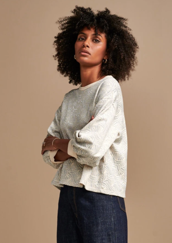 Bellerose Vow Sweatshirt - Silver Scape Bellerose Vow Sweatshirt - Silver Scape