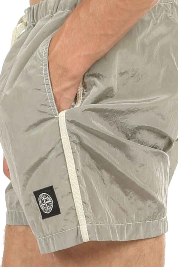 Stone Island Nylon Metal Swim Shorts - Dust Grey Stone Island Nylon Metal Swim Shorts - Dust Grey