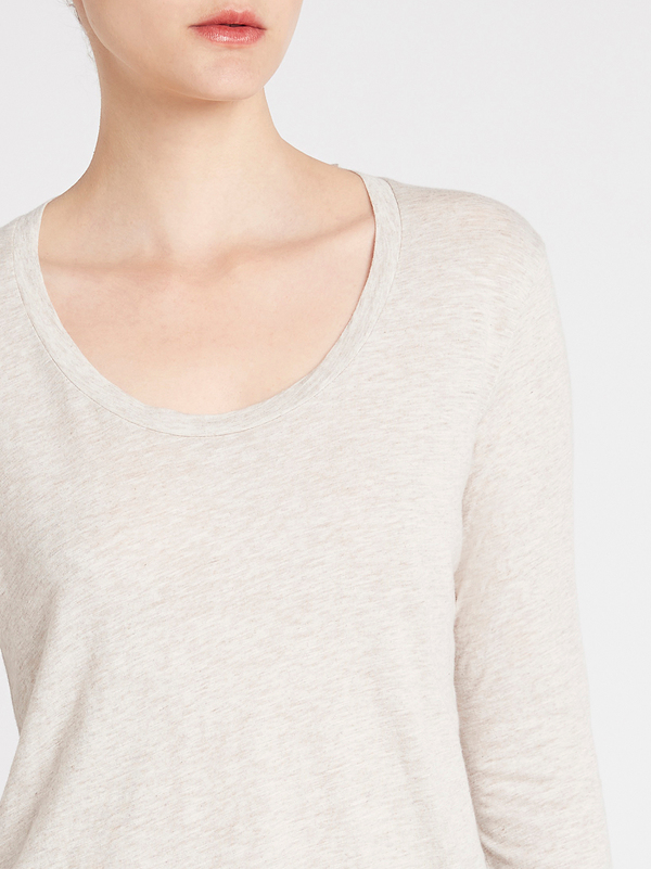 american vintage Jacksonville Long Sleeve Tee - Cream american vintage Jacksonville Long Sleeve Tee - Cream