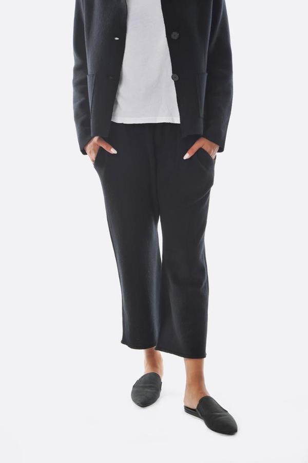 Oyuna Knitted Vela Trousers - Black Oyuna Knitted Vela Trousers - Black