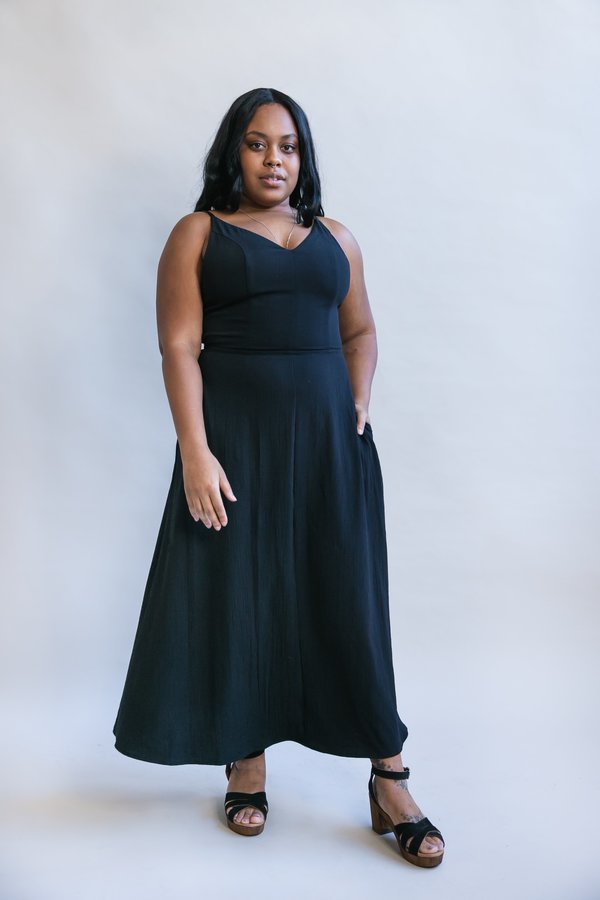 Field Day Rayon Crepe Meadow Dress - Black Field Day Rayon Crepe Meadow Dress - Black