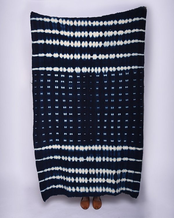 Founders & Followers Indigo mudcloth blanket III Founders & Followers Indigo mudcloth blanket III