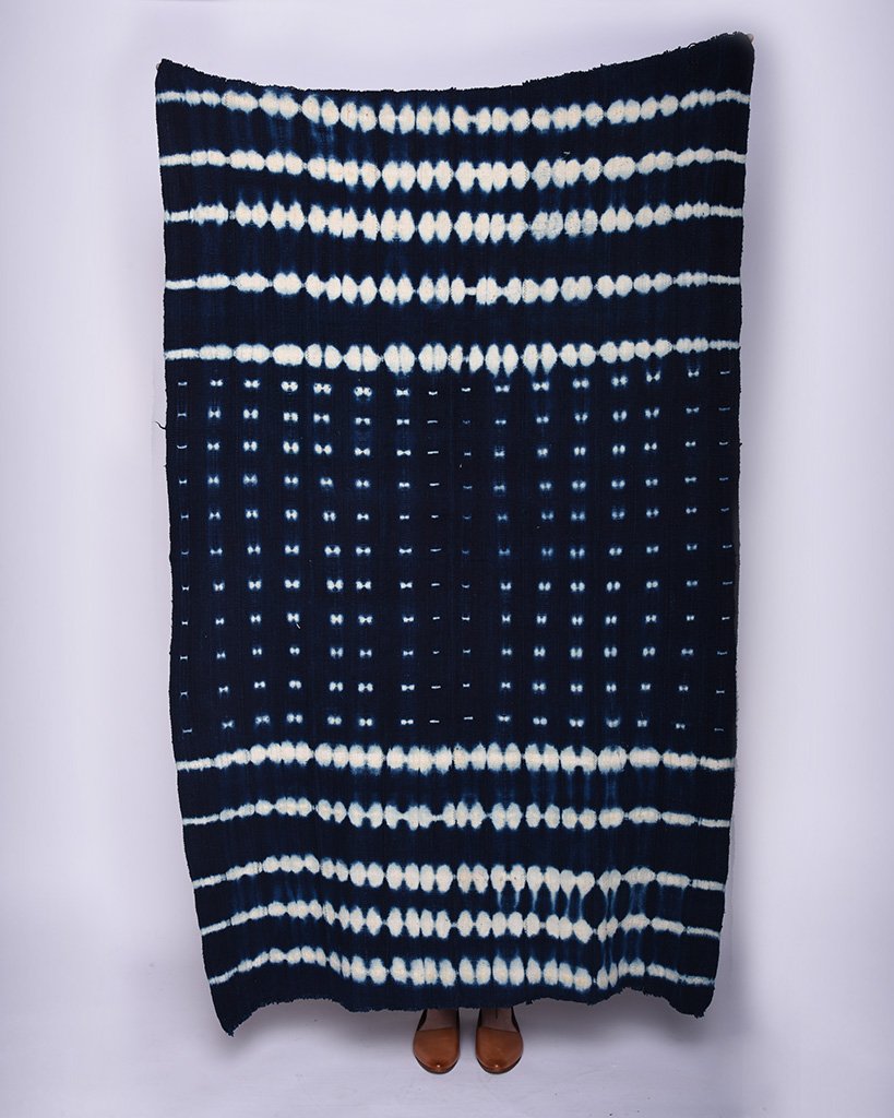Founders & Followers Indigo mudcloth blanket III Garmentory